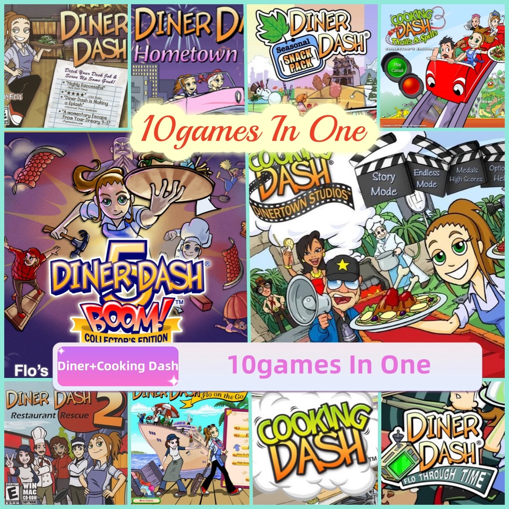 Diner Dash + Cooking Dash GDrive Download Classic Games [PC GAMES] Cute Games Shopee Malaysia