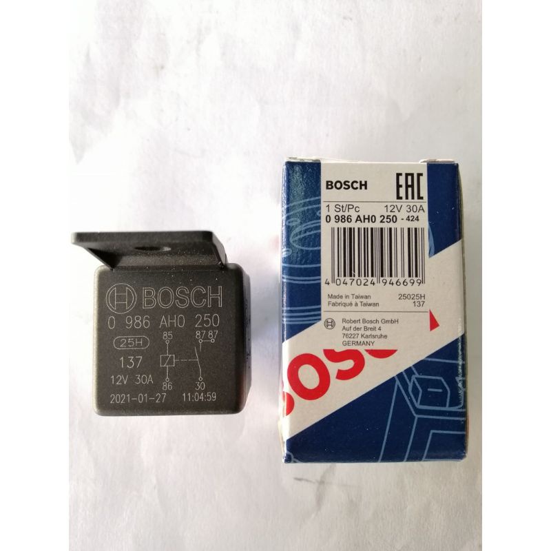 BOSCH STARTER RELAY 12V 30A 5PIN RELAY 5 POINT WIRING RELAY Shopee