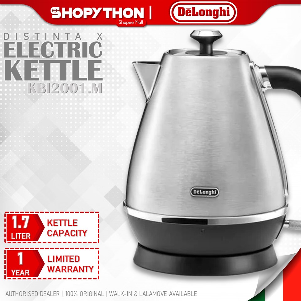 DELONGHI Distinta X KBI2001.M Metal (1.7L/2000W) Electric Kettle Jug