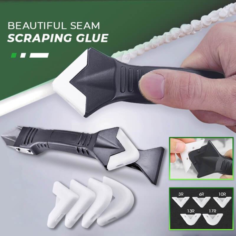 3 In1 Silicone Remover Sealant Smooth Scraper Caulk Finisher Grout Kit Tools Floor Mould Removal Hand Tools Set Accessories