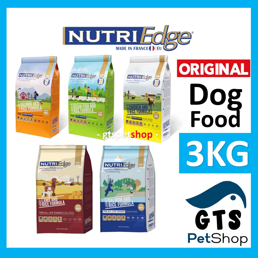 NutriEdge Dog Dry Food (3KG) Dog Food Puppy Adult Dog All Stages