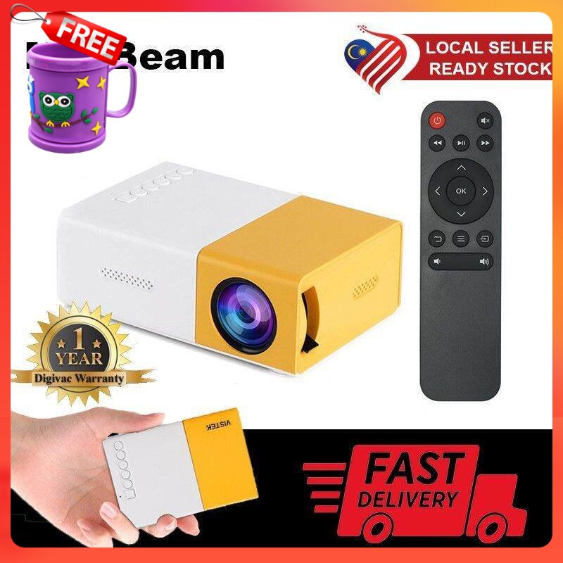 FREE GIFT Portable Mini Projector YG300 Pro Full HD 1080p LED Home Theater Cinema USB HDMI