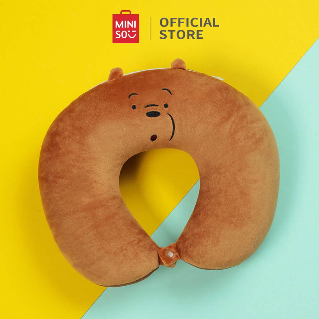 Miniso Neck Pillow U 2 in 1 Plush Toys We Bare Bears Shape Pillow