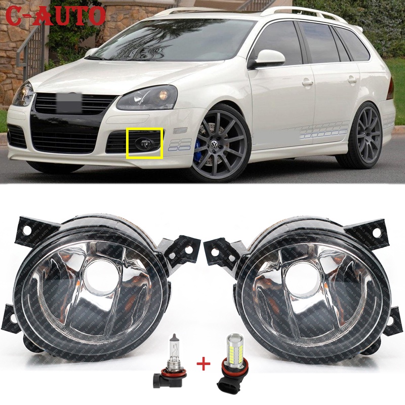 Car Left Right Front Fog Lamp Fog Light With Halogen and LED bulbs For