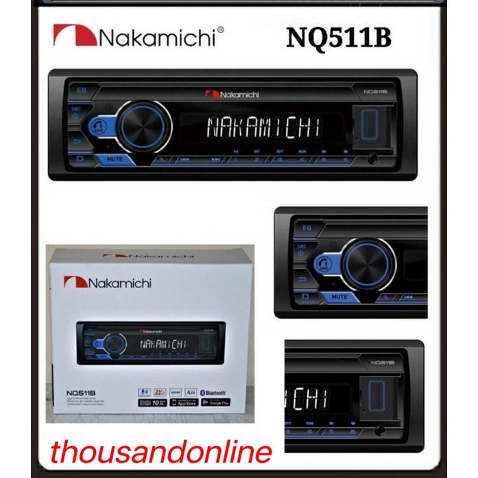 NAKAMICHI NQ511B / MODEL 2022 NQ512B /BG /BR /BW SINGLE DIN USB ...