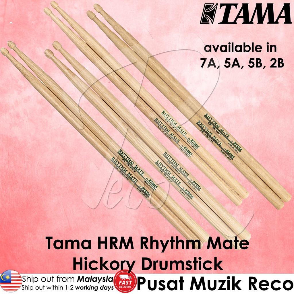 Tama Rhythm Mate Hickory Drumstick Drum Stick Drumsticks Kayu Drum