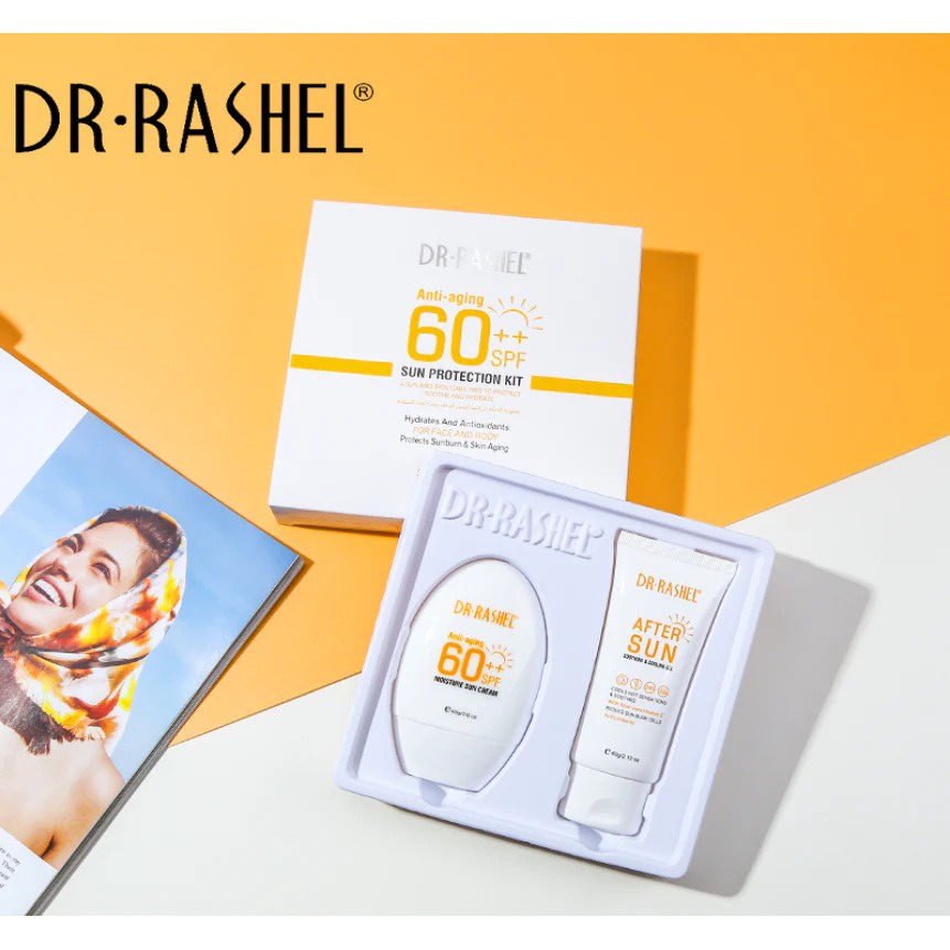 Premium DR RASHEL SUN PROTECTION KIT (SUN CREAM & COOLING GEL)SPF60