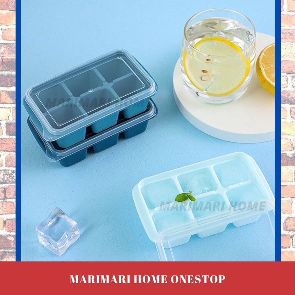 6 Grids Silicone Ice Tray Ice Cube Box Ice Cube Mould Refrigerator Mold Mini Ice Cube Maker Dulang Ais Batu 迷你冰格