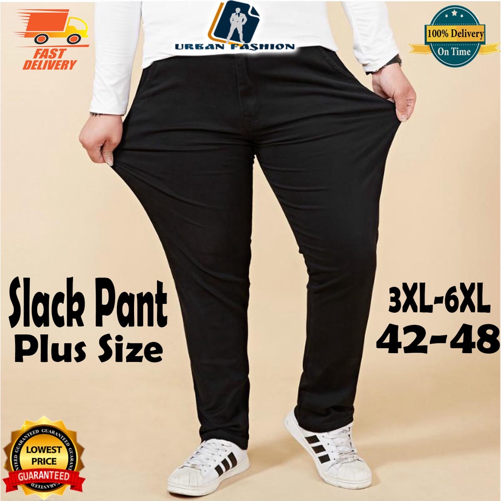 Plus Size Slack Pant Unisex Viral Murah Seluar Slack Cotton Slim Fit Dewasa Lelaki Perempuan Seluar Slack Saiz besr
