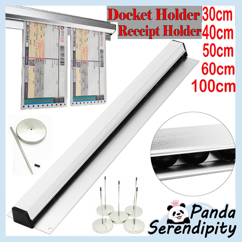 30 40 50 60 100 CM Ticket Holder Kitchen Order Tab Grabber Restaurant Bill Receipt Check Holder Bar Bill Organiser 小票夹