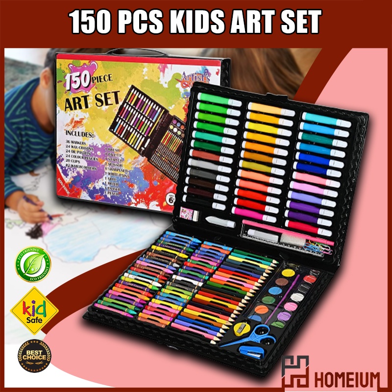 Homeium 150 Piece Art Supplies Set Children Drawing Tool Kids Art ...