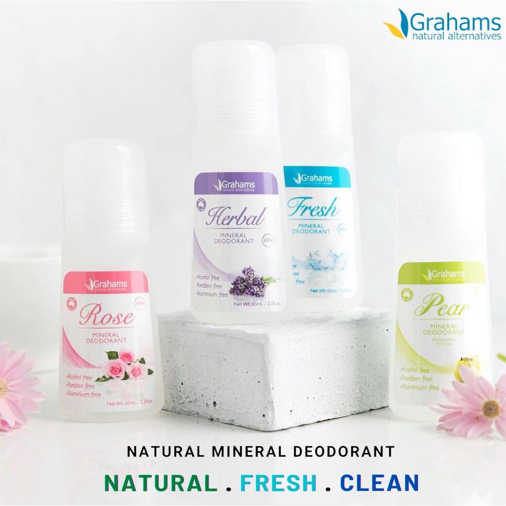 Grahams Natural Mineral Deodorant aloe verabased mineral deodorant