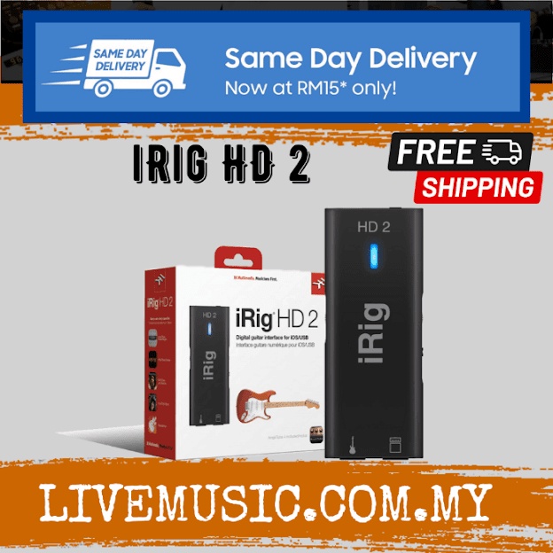 IK Multimedia iRig HD2 - Guitar Interface for IOS (HD-2/HD 2) | Shopee  Malaysia