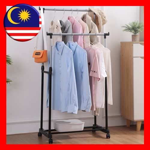 [LOCAL READY STOCKS] Stainless Steel Open Cloth Rack Standing Drying