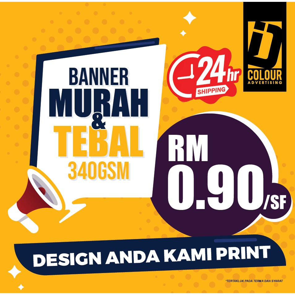 BUNTING 3FT - TEBAL 340GSM (BUNTING MURAH DAN TEBAL) | Shopee Malaysia