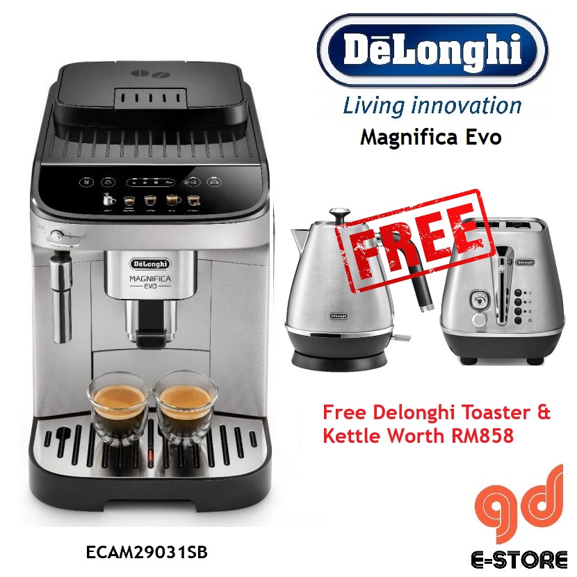 Delonghi ECAM29031SB Magnifica Evo Silver Fully Automatic Coffee