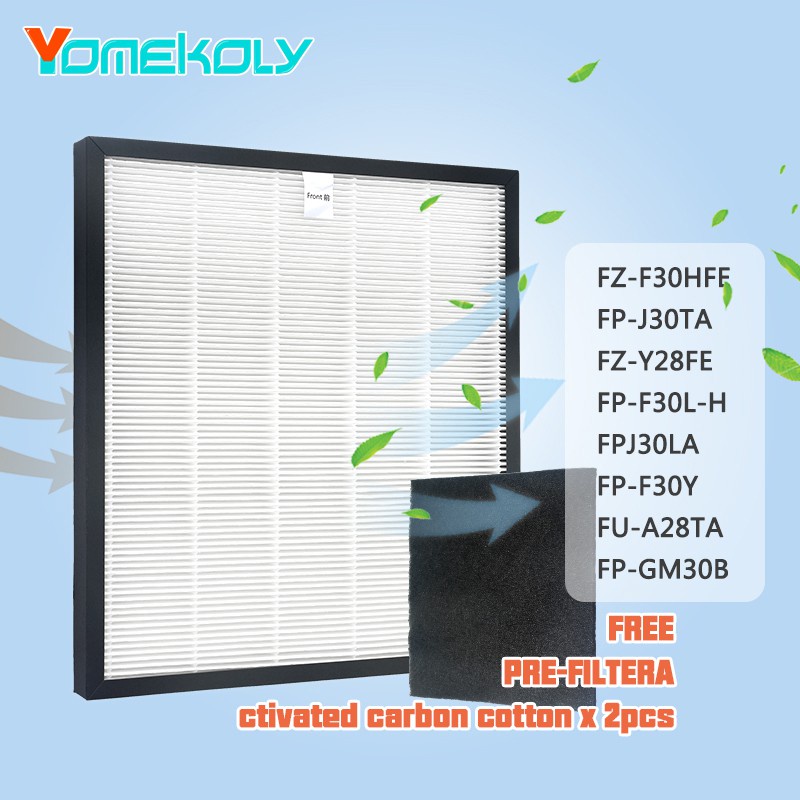 🔥🔥for Sharp Air purifier filter FZ-F30HFE FP-J30TA FZ-Y28FE FP-F30L-H FPJ30LA FP-F30Y FU-A28TA FP-GM30B FUA28EW FPF30LH FPGM30LB FPJ30LB  FPJM30LBAir purifier Replacement HEPA filter