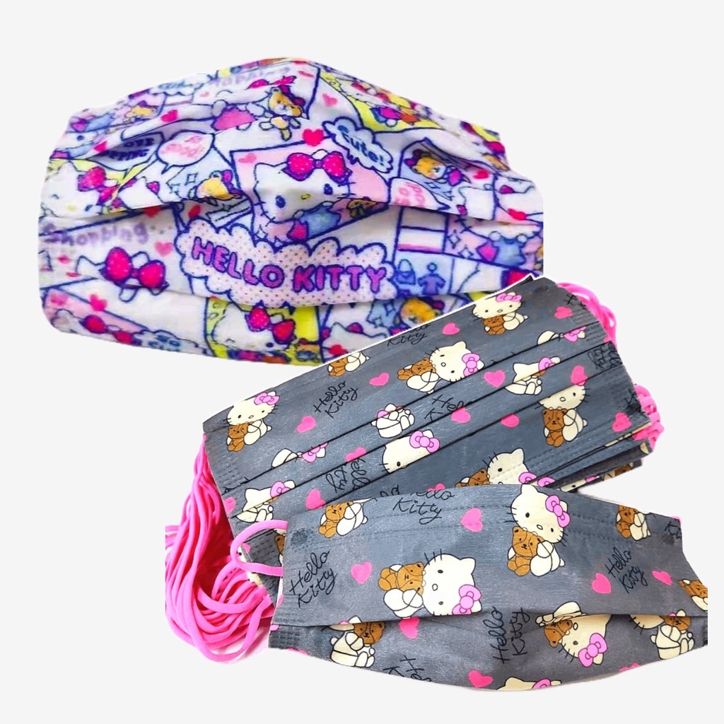 Hello Kitty Face Mask Kids/Adult Mask Kitty 3ply Disposable Cartoon