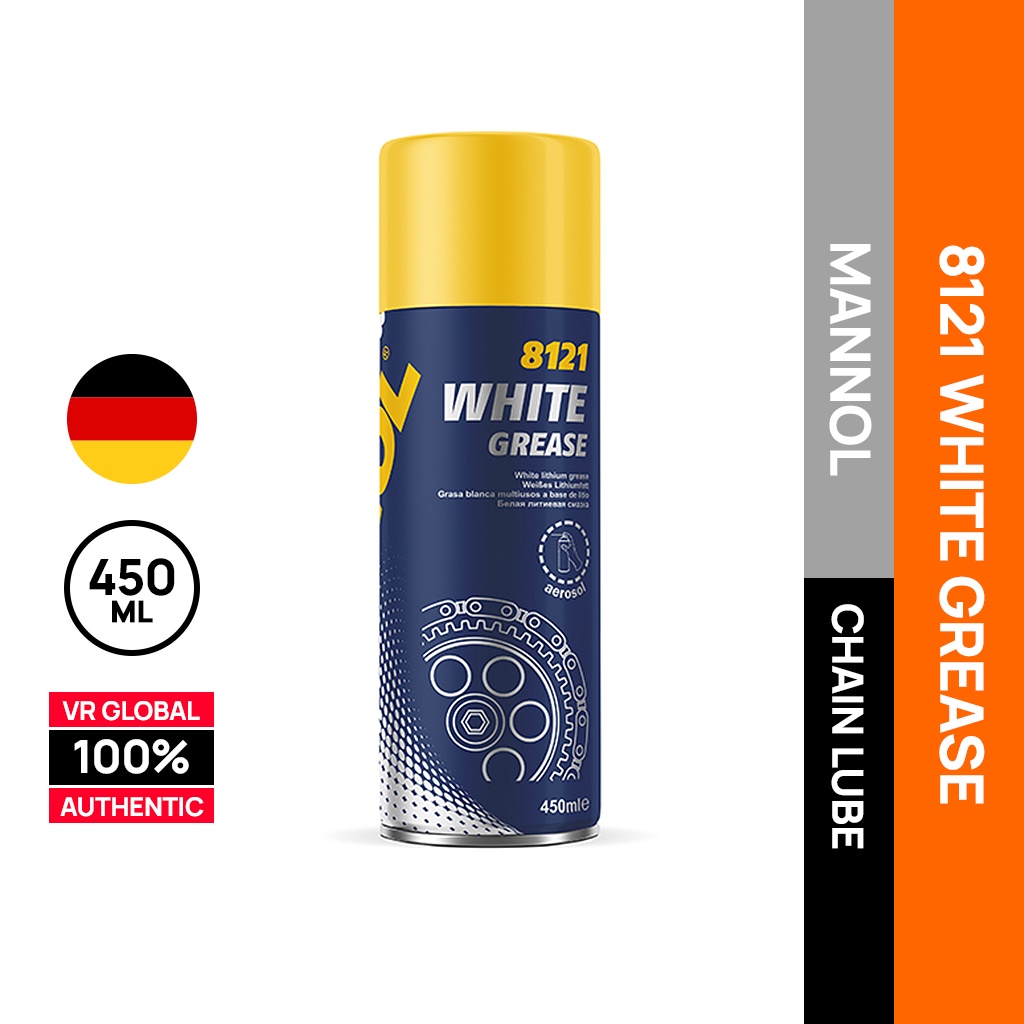 MANNOL 8121 WHITE GREASE CHAIN LUBE GERMANY 450ML Shopee Malaysia