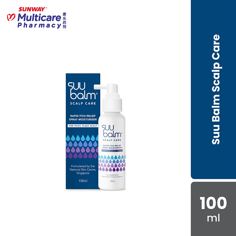 Suu Balm Rapid Itch Relief Spray Moisturiser Scalp Care (100ml