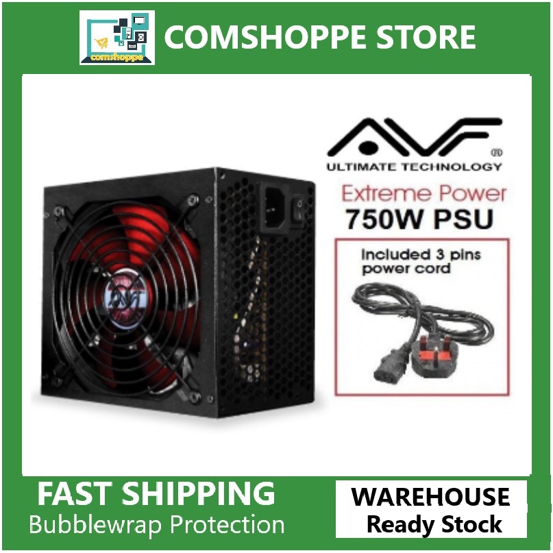 Avf Gaming Power Supply With Extreme Power 750w Shopee Malaysia 1107