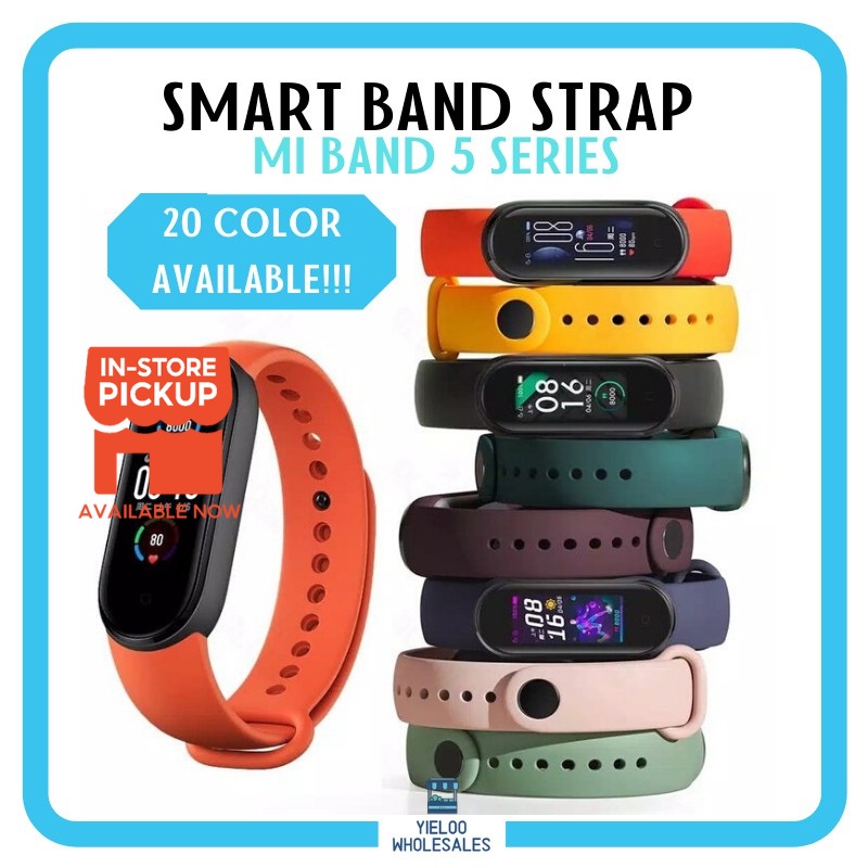 (LOCAL SELLER) Xiaomi Band 7/6/5/4/3 & Amazfit Band 5 Colorful Silicon Replacement Band Strap [24 Color Available!!!]