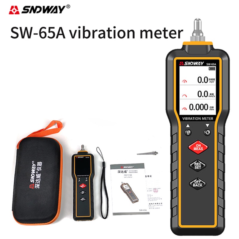 SNDWAY Handheld Vibration Meter Digital Vibration Measuring Tool