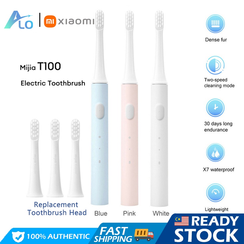 Xiaomi Mijia T100/T200 Sonic Electric Toothbrush Cordless Smart Tooth Brush USB Rechargeable IPX7 Waterproof 米家電動牙刷