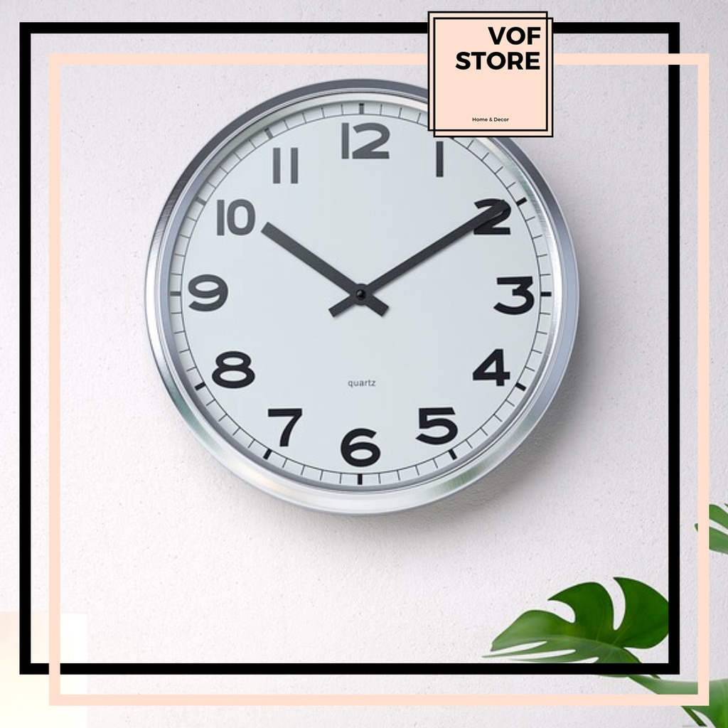 IKEA WALL CLOCK PUGG WALL CLOCKS STAINLESS STEEL CLOCK 32CM JAM DINDING IKEA CLOCK JAM IKEA