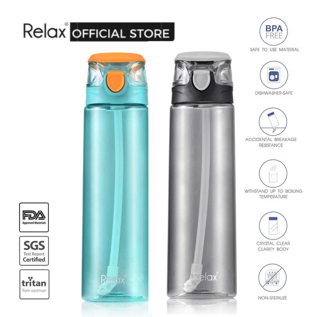 RELAX Tritan Botol Air Water Bottle - D7809 (900ml)