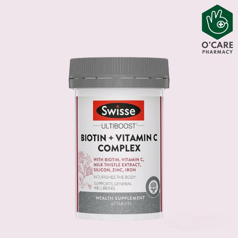 Swisse Ultiboost Biotin + Vitamin C Complex (60 Tab) Shopee Malaysia