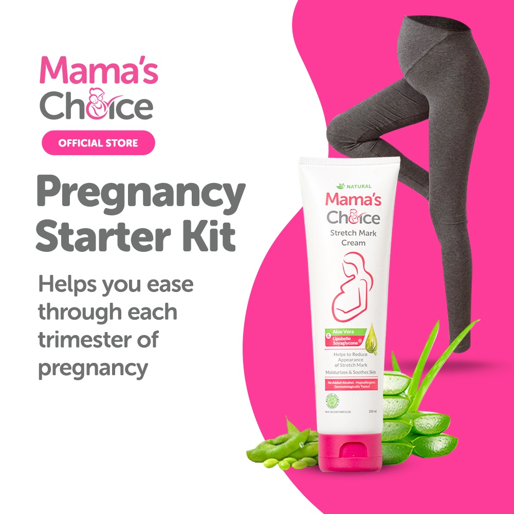 Mama's Choice Pregnancy Starter Kit (Stretch Mark Cream + Maternity