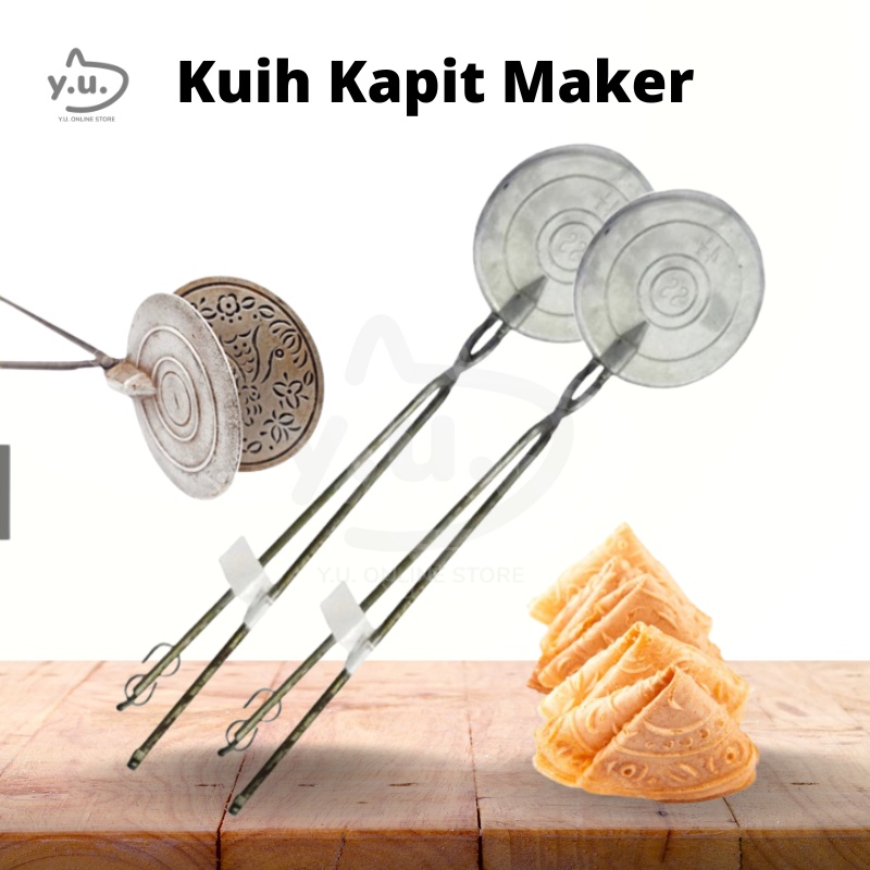 YU Ready Stock Aluminium Acuan Kuih Kapit / Love Letter Cookies Mould / Mold Cookies Maker Malaysia Traditional / Kuih