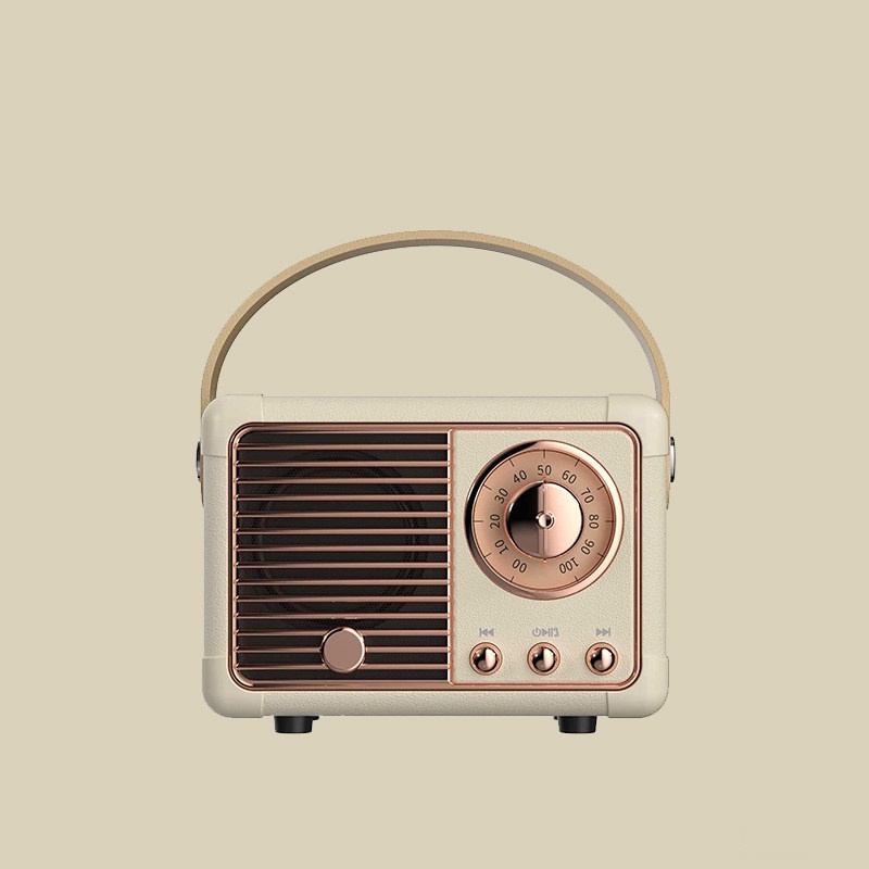 [[ HADIAH PERCUMA 【】Pembesar Suara Bluetooth Retro Pembesar Suara Subwufer Klasik Radio Pemain Muzik Mini