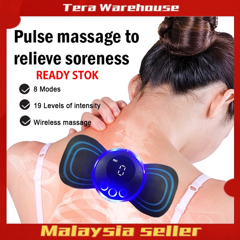 Massage Paste Smart EMS Mini Cervical Vertebra Convenient Massager Home ...