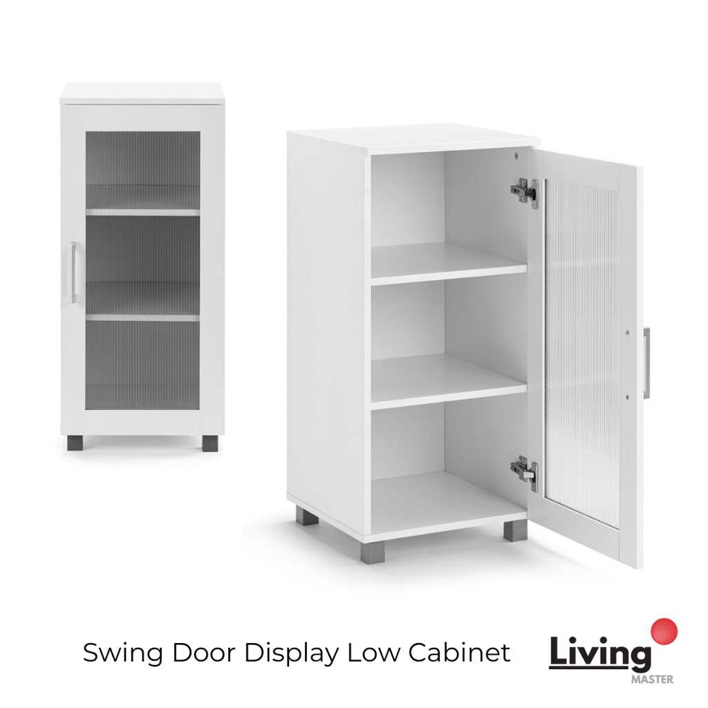 Swing Door Display Low Book Rack Storage Book