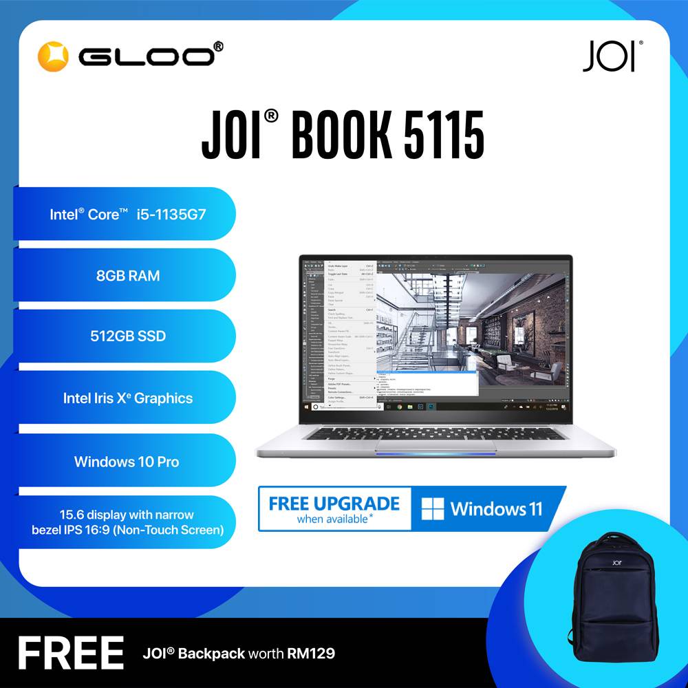 Intel Joi Book 5115 I5 1135g78gb512gb Ssd156non Touchgray