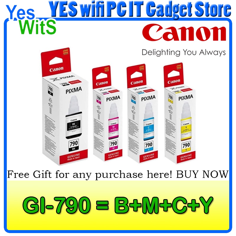 CANON GI790 GI790 BLACK CMY ORIGINAL REFILL INK G1000 G1010 G2000