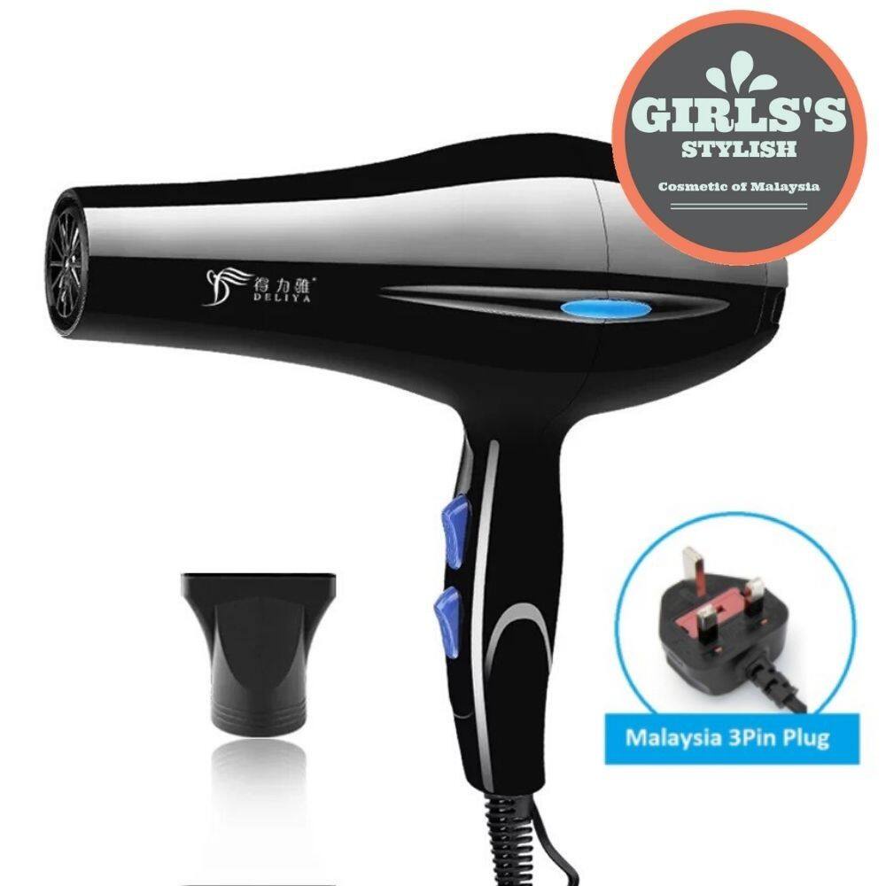 FREE GIFT (Malaysia Plug) Deliya (8020) Professional 2200W Strong Wind Saloon Hair Dryer Big and Light Weight