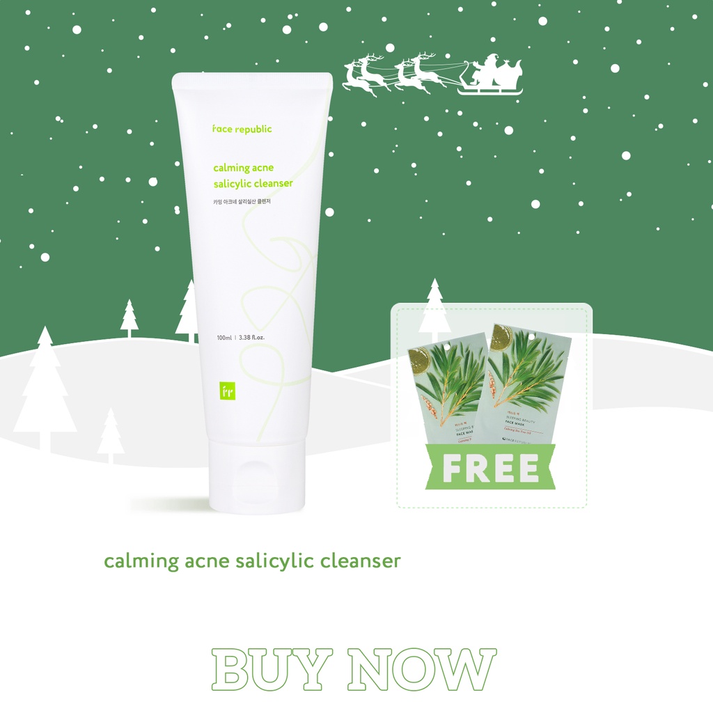 Face Republic Calming Acne Salicylic Cleanser For Oily Sensitive Skin