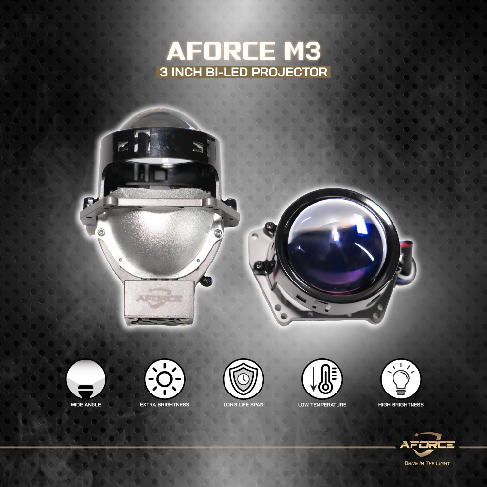 AFORCE M3 3INCH LED Car Projector / Headlamp Projector BULE FILM (1 Pair/ SET)