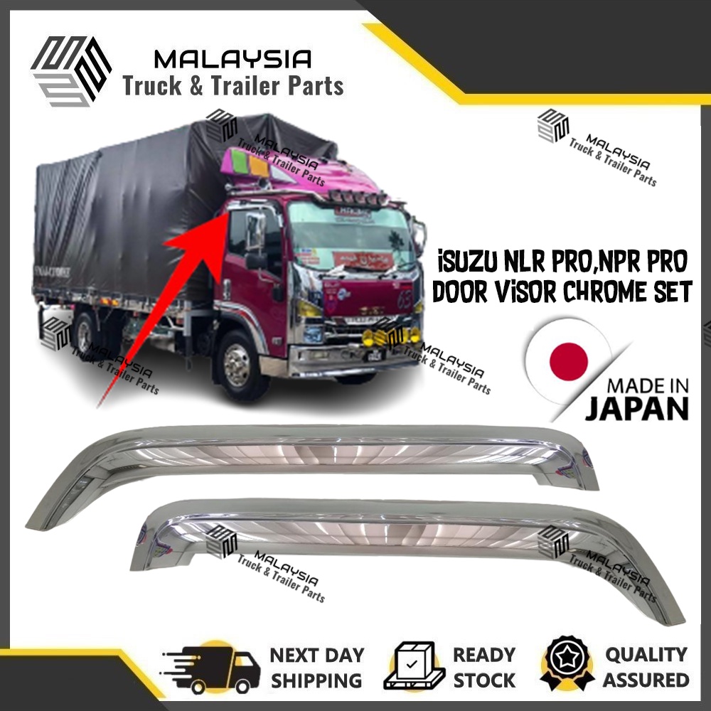 Isuzu Nlr Pro Npr Pro Door Visor Chrome Set Shopee Malaysia