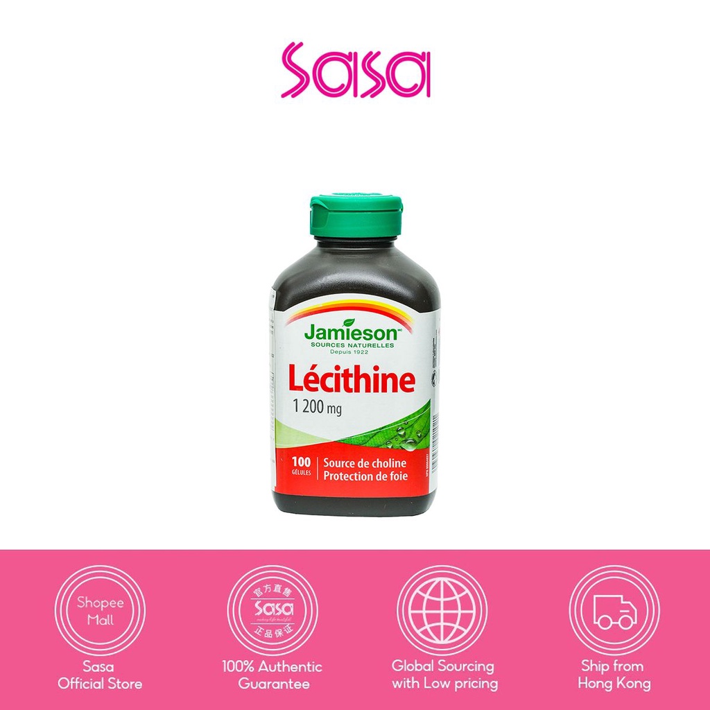 Jamieson Lecithin 1200mg 100 Softgels Shopee Malaysia