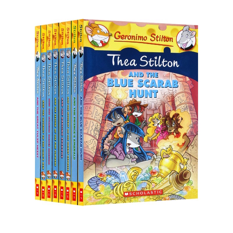 Geronimo Stilton Thea Stilton 10 Books Collection Sets For Age 712 Color Cartoon Children's