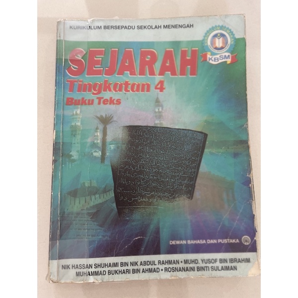 SEJARAH BUKU TEKS TINGKATAN 4 KBSM SEJARAH TEXTBOOK FORM 4 | Shopee ...