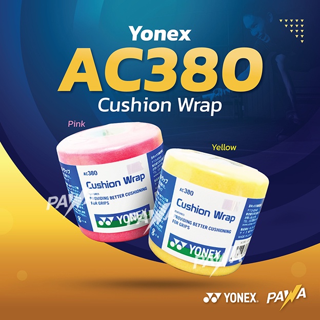 Yonex AC380 Badminton Cushion Wrap (Adjust Grip Size / Reduce Vibration