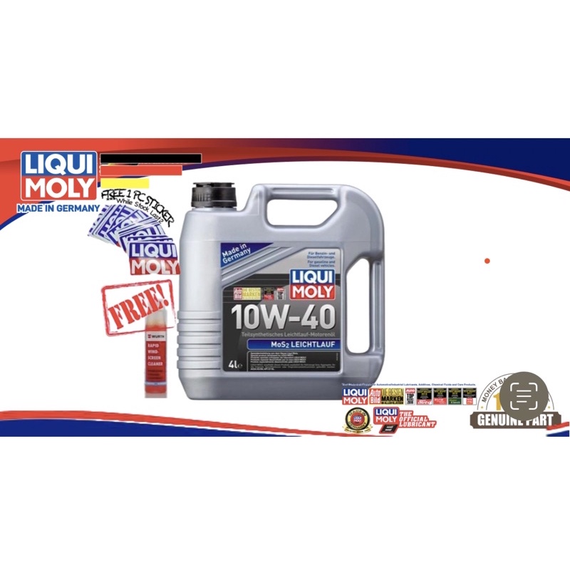 Liqui Moly MOS2 Leichtlauf (4L) 10W40 Semi Synthethic Engine Oil