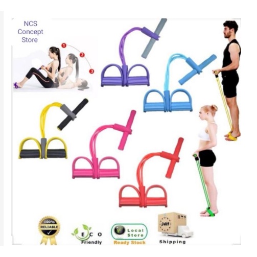 FREE GIFT GYM Fitness Yoga Sit-up Equipment Pull Up Rope Plastic Band