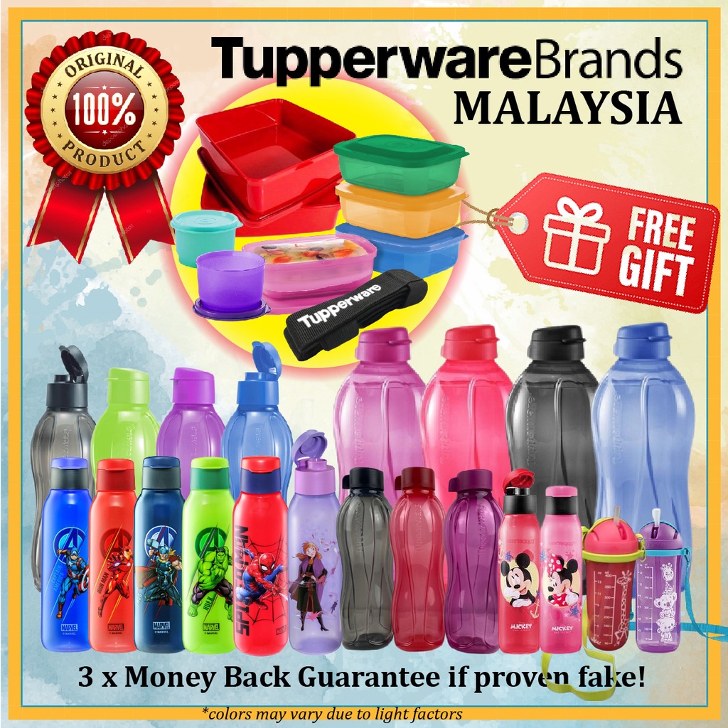 [100 ORIGINAL] Tupperware Eco Bottle 310ml 500ml 750ml 1L 1.5L 2L
