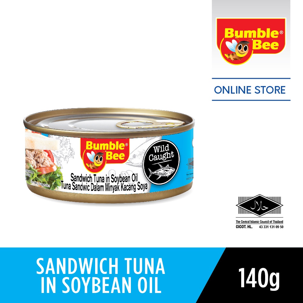 Bumble Bee Sandwich Tuna In Soybean Oil, 140G